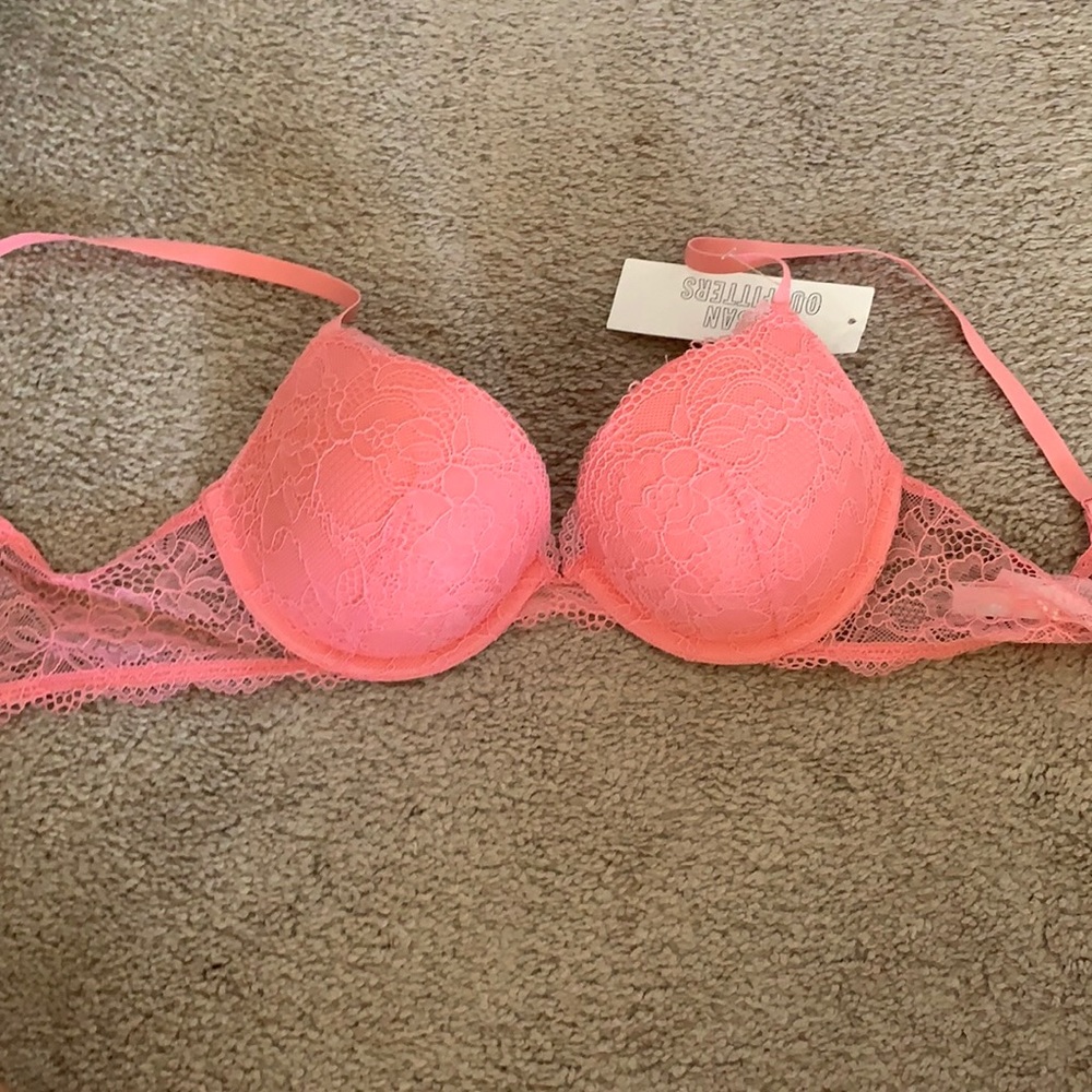 Pink Lace Bra Urban Outfitters